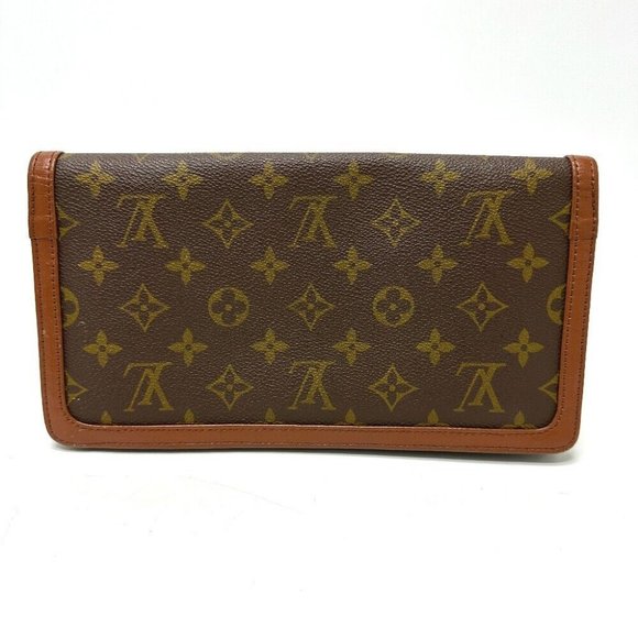 LOUIS VUITTON Monogram Pochette Dam PM Pouch Clutch bag Brown - Picture 10 of 14